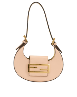 Shoulder Bag, Leather, Pink, B, DB, 0429 2*